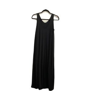 Hatch Black V Neck Sleeveless Maxi Dress